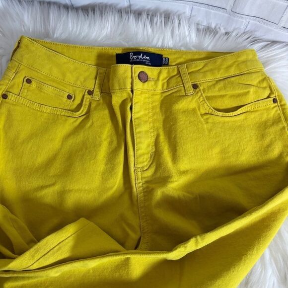Boden Soho Skinny Yellow Ankle Crop Jean Sz 10R - Picture 9 of 11
